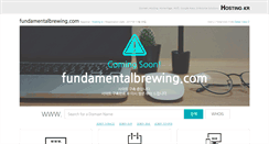 Desktop Screenshot of fundamentalbrewing.com